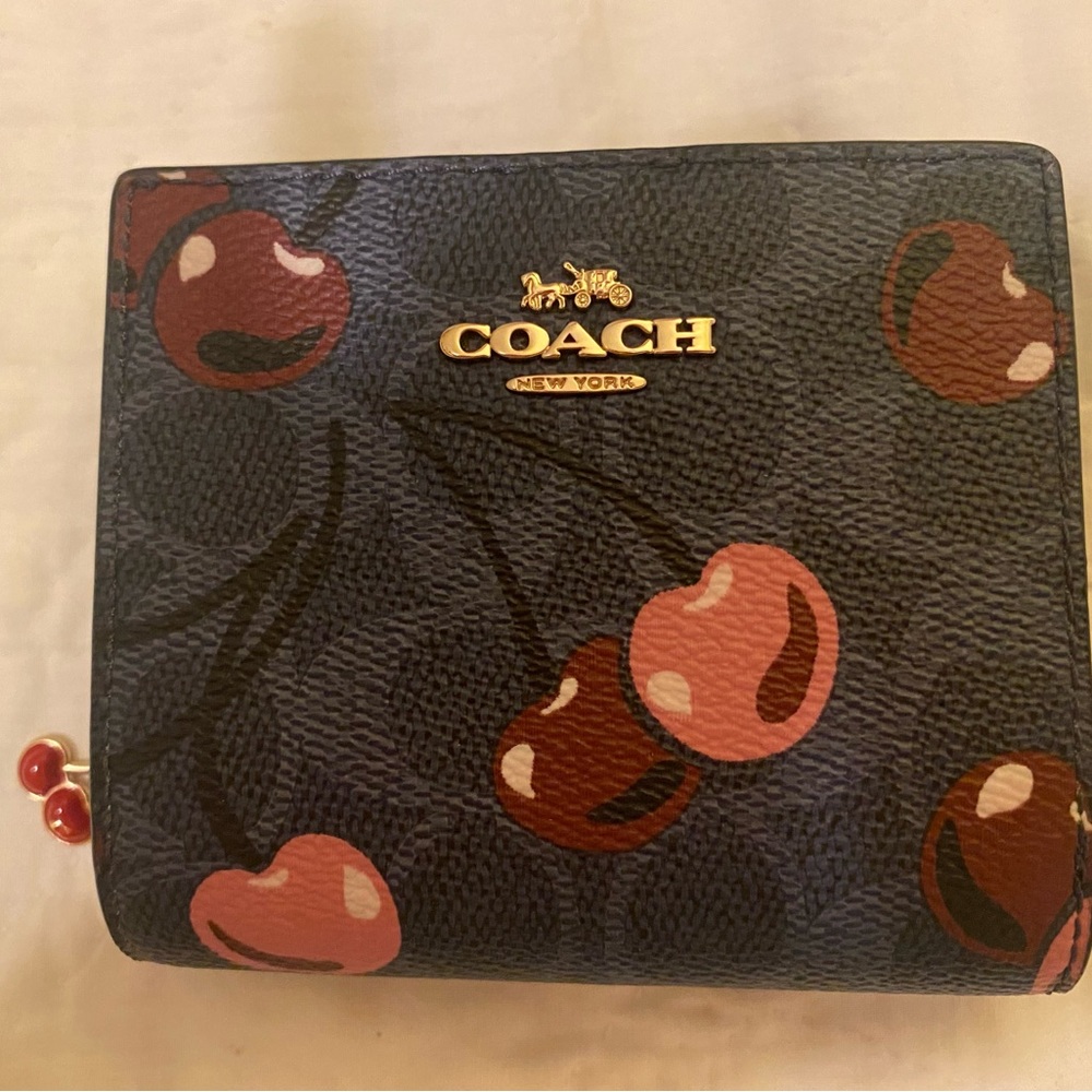 Coach Cherry Snap Wallet